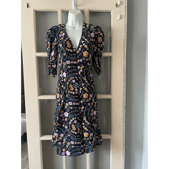 SEE BY CHLOE Floral Ribbon‎ Print Summer V-Neck Dress - Picture 9 of 16